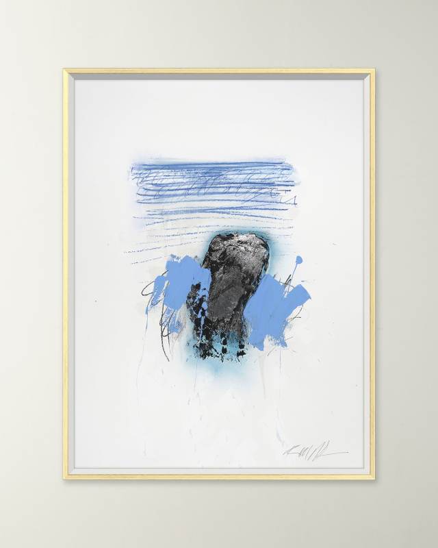 "Blue Lines 1" Giclee on Fine Art Paper by Robert Robinson